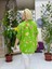 NC154553 Italyan Pamuk Keten Bluz Yeşil 3