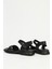 Siyah Kadın Deri Sandalet PC-54617 3