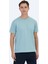 Mint Düz Bisiklet Yaka T-Shirt 1