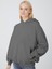 KadınSoluk Efektli Oversıze Koyu Grı Sweatshırt 7