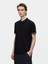 Erkek Kısa Kollu Polo Yaka Basıc Regular Siyah T-shırt 7