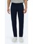 Lacivert Düz Dokuma Slim Fit Casual Pamuk Karışımlı Pantolon 2