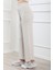Bol Paça Kadın Pantolon Pamuk-Elastan Karışımıyla Rahat Kullanım Taş Renk 2