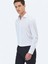 Beyaz Düz Slim Fit Dokuma Klasik %100 Pamuk Gömlek 1