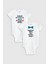 Organik %100 Pamuk Üzgünüm Baba Aynı Kadına Aşığız 2'li Bebek Body Set Badi Zıbın Ikili 5047-5144 1