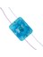 (20 Adet) PM-14713 12 Volt 2 Watt Mavi Yanıp Sönen Çakar 4333-3030 Modül Led 43x33x28mm 2