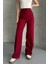 Kadın Yeni Sezon Yüksek Bel Klasik Bordo Kumaş Pantolon Bordo / Xl 1