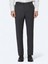 Antrasit Düz Dokuma Fitted Fit Klasik Yün Karışımlı Pantolon 2