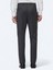 Antrasit Düz Dokuma Fitted Fit Klasik Yün Karışımlı Pantolon 4