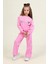 Kız Çocuk Yıldız Pul Işlemeli 2’li Takım – Pembe Sweatshirt & Alt EŞOFMAN-9841 1