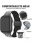 Lüks Sparkle Elmas Manyetik Kayış Apple Watch 1/2/3/4/5/6/se/7/8/9 38/40/41MM -S10(42MM) Kumaş Taşlı 5