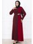 Nil Abiye Elbise Bordo 5