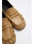 Loafer 2510 - Büzgülü Detaylı Karamel Kadın Loafer 11