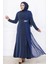 Nil Abiye Elbise Indigo 9