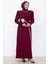 Zühre Tesettür Abiye Bordo 7