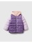 Kız Bebek Mor Logo Işlemeli Kapüşonlu Mont 1