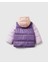 Kız Bebek Mor Logo Işlemeli Kapüşonlu Mont 2