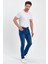 Erkek Taşlamalı Klasik Jeans 2