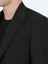 Siyah Düz Modern Fit Yün Karışımlı Takım Elbise 4