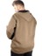 Erkek Sweatshirt Kapşonlu Zippered Basic 20543 Haki 3