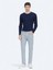Gri Dokuma Slim Fit Casual Pantolon 1