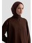Çiçek Desenli Triko Tunik 25KTD4111 Acı Kahve 1
