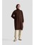 Çiçek Desenli Triko Tunik 25KTD4111 Acı Kahve 2