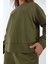 Kadın Modal Touch Basic Sweatshirt Haki Yeşil 4