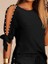 Kadın Kısa Kollu Bisiklet Yaka Yarı Açık Omuz Inci Detaylı Short T-Shirt Viskon Ikili Takım 2