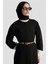 Basic Triko Elbise 25KTD956 Siyah 3