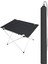 Katlanabilir Kumaş Kamp ve Piknik Masası - Çantalı Siyah - Geniş Model - 73 x 55 x 48 cm 1