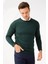 Erkek Basic Sıfır Yaka Ince Triko Kazak Yeşil 2