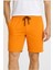 Winget Turuncu Şort Erkek Düz Desenli Lastikli Cep Detaylı Rahat Fit Günlük Kullanım 1
