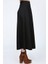 Kadın Siyah Yüksek Bel Süet Düz Mevlana Etek Uzun ve Şık Tasarım 4