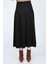 Kadın Siyah Yüksek Bel Süet Düz Mevlana Etek Uzun ve Şık Tasarım 6