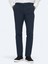 Lacivert Dokuma Jogging Fit Casual Pamuk Karışımlı Pantolon 2