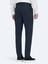 Lacivert Dokuma Jogging Fit Casual Pamuk Karışımlı Pantolon 4