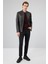 Leonard Erkek Kahverengi Vintage Slim-Fit Deri Ceket 25WGF6582VD 19