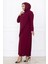 Melek Abiye Elbise Bordo 3