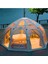 19.6 Metrekare Küresel Kubbe Şişme Çadır Bej 2