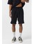 Basic Oversize Şort Takım Siyah 4