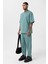 Paça Lastikli Basic Oversize Eşofman Takımı Mint 2