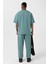 Paça Lastikli Basic Oversize Eşofman Takımı Mint 4