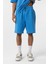 Basic Oversize Şort Takım Mavi 5
