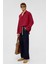 Oversize Uzun Kollu Modal Kumaş Gömlek Bordo 2