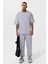 Paça Lastikli Basic Oversize Eşofman Takımı Boyama Gri 1