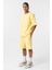 Basic Oversize Şort Takım Sarı 2