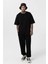 Paça Lastikli Basic Oversize Eşofman Takımı Siyah 1