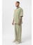 Yıkamalı Oversize Eşofman Takım Haki 2
