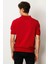 Erkek Polo Yaka %100 Pamuk Kısa Kol Ince Triko Kırmızı 4
